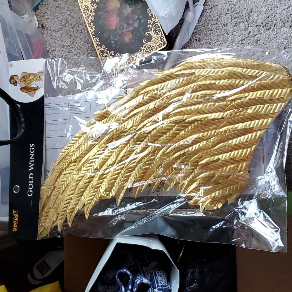 Gold Angel Wings
